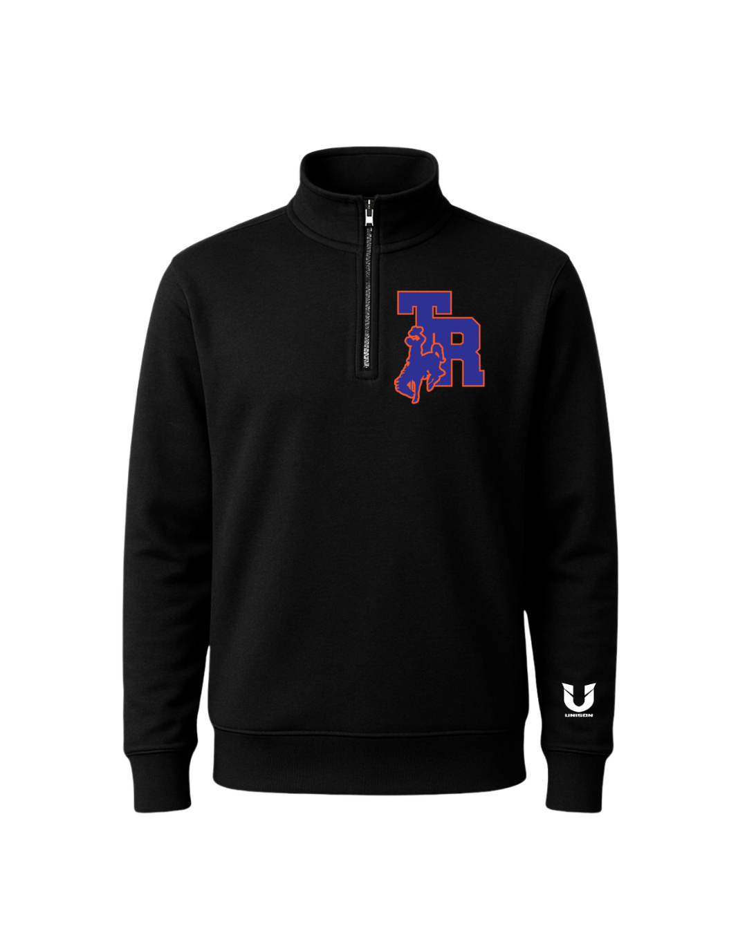 Roosevelt TR and Horse 1/4 Zip Sweater