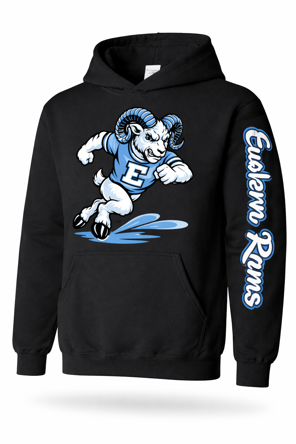 Eastern Rams Mascot Logo Hoodie