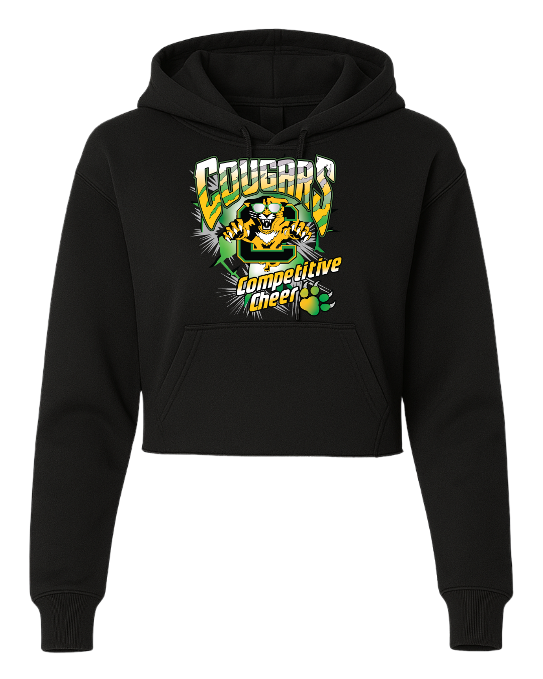 Cougars Logo Cropped Hoodie