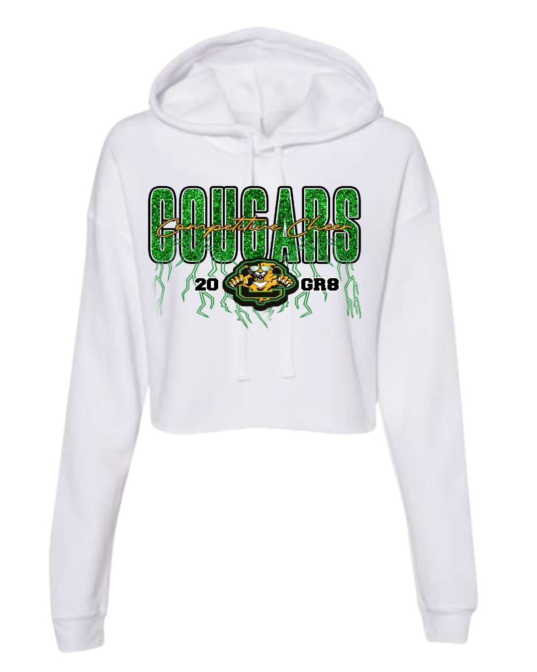 Cougars 20GR8 Electric Cropped Hoodies