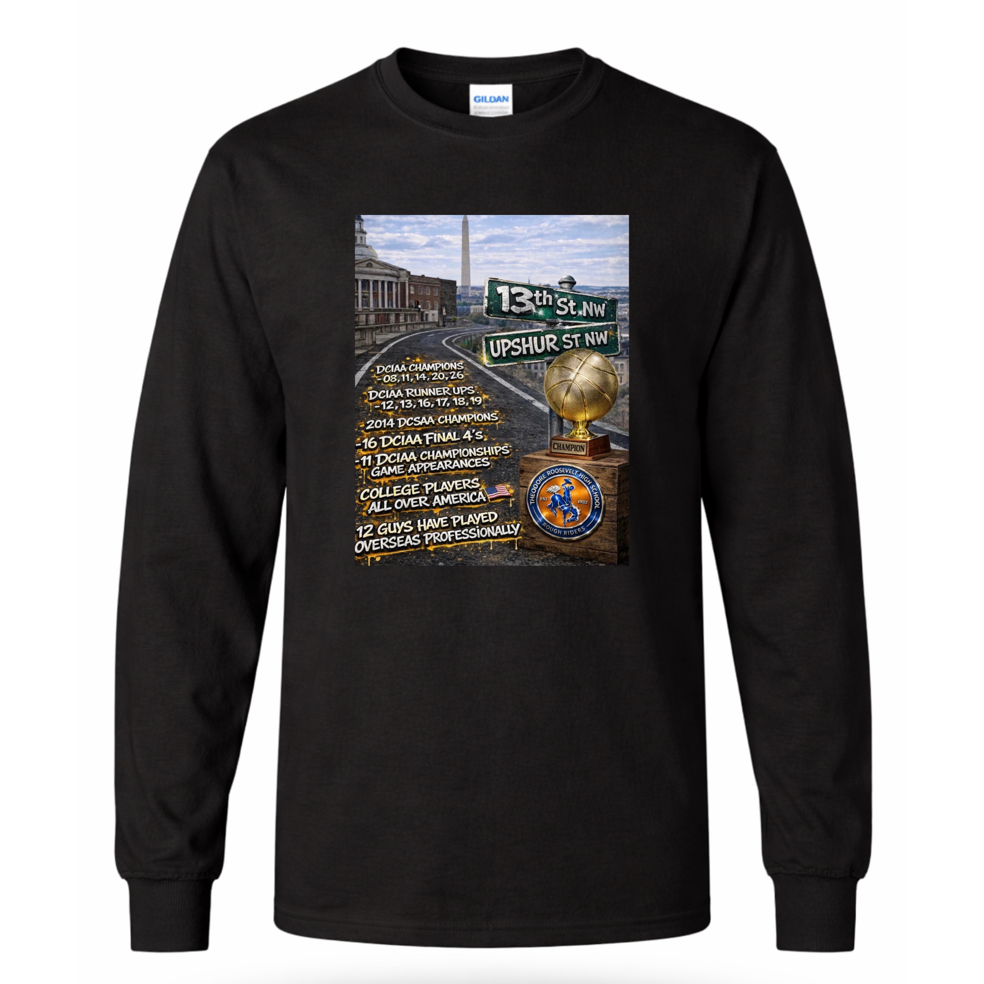 Long Sleeve Roosevelt 13th & Upshur Tee